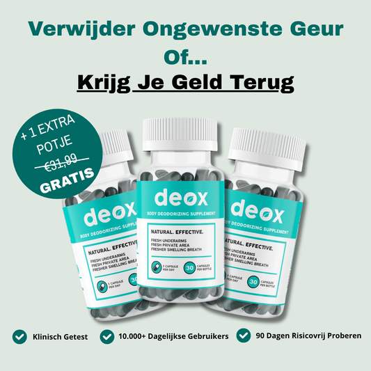 Deox - Neutraliseert Geur van Binnenuit